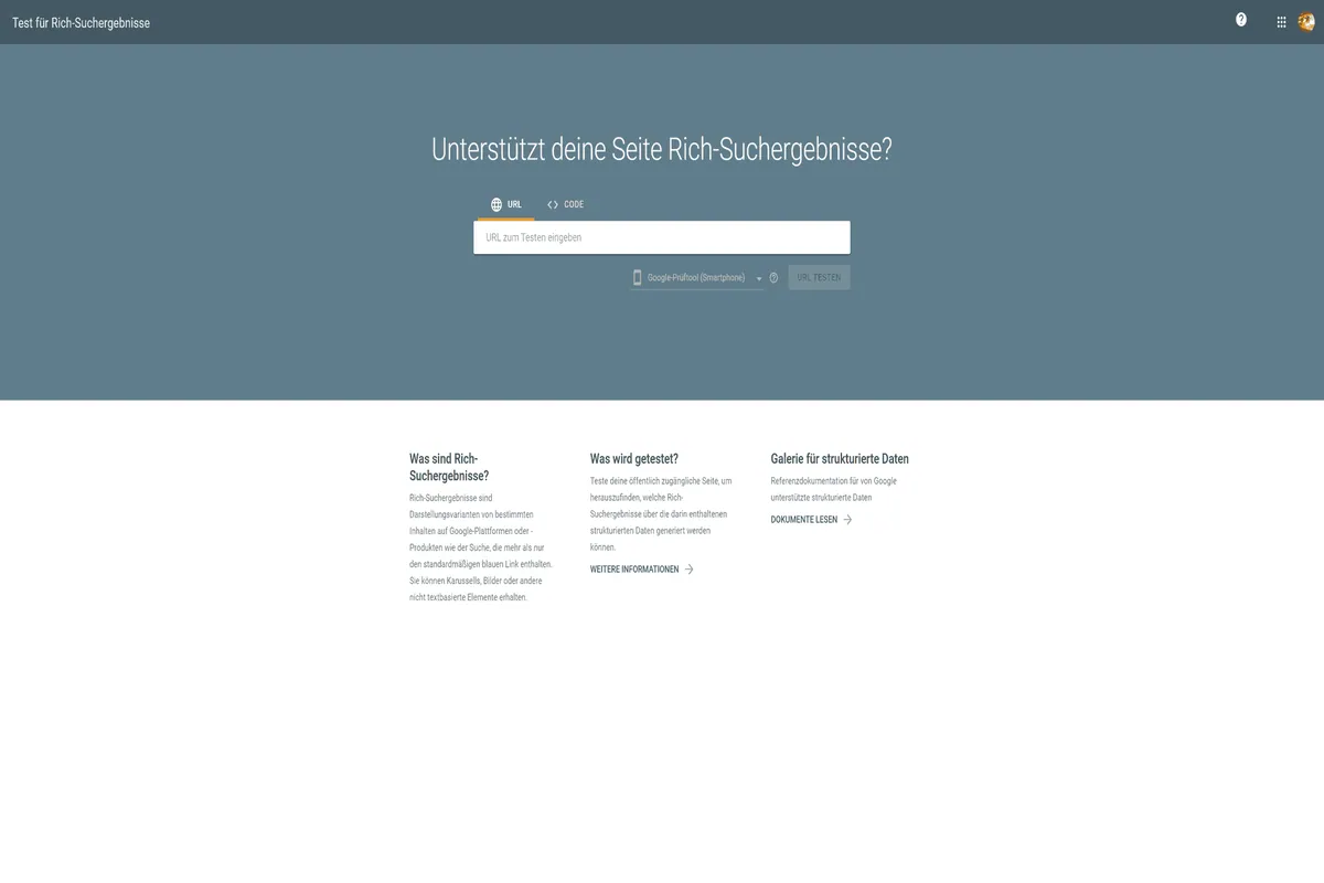 Das Rich Result Tool von Google