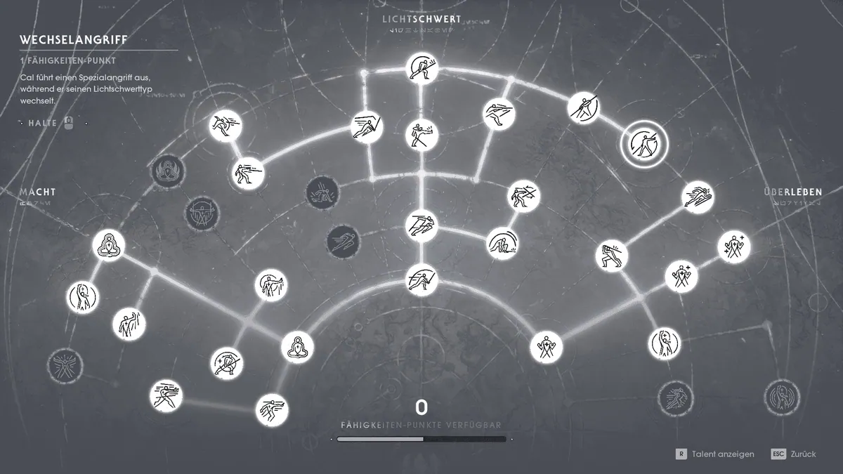 Der Fähigkeiten-Baum in Star Wars Jedi: Fallen Order