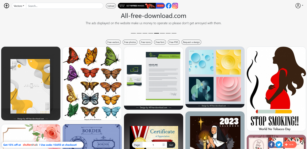 Die Website von All-free-download