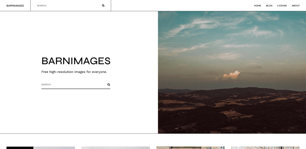 Die Website von barnimages