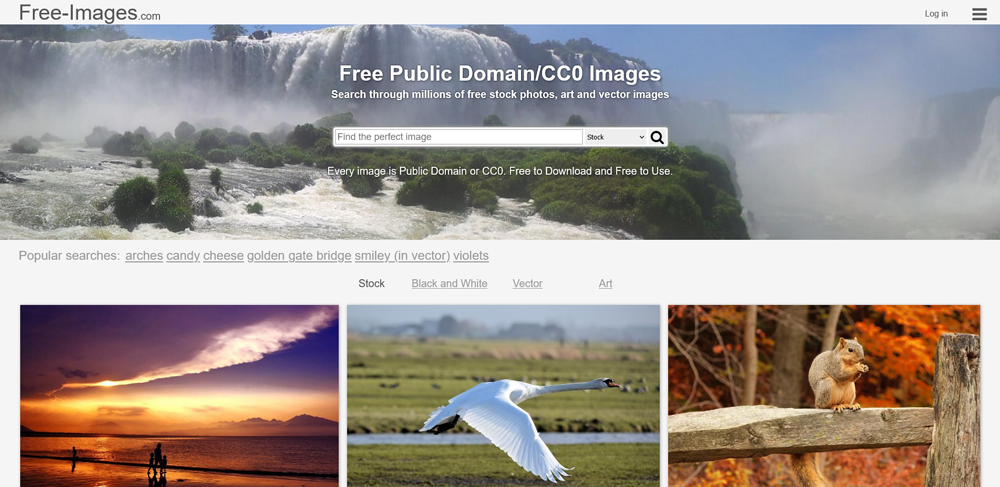 Die Website von free-images