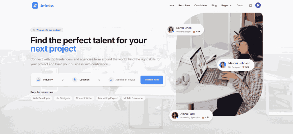Sminties - Deine Jobbörse für den Security- und MINT-Bereich.