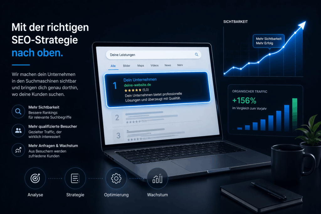 Suchmaschinenoptimierung in Bonn für Selbstständige und Unternehmen.