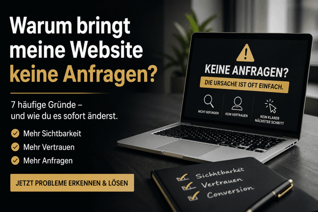 Warum bringt deine Webseite keine Anfragen und 7 Tipps, um etwas dagegen zu tun